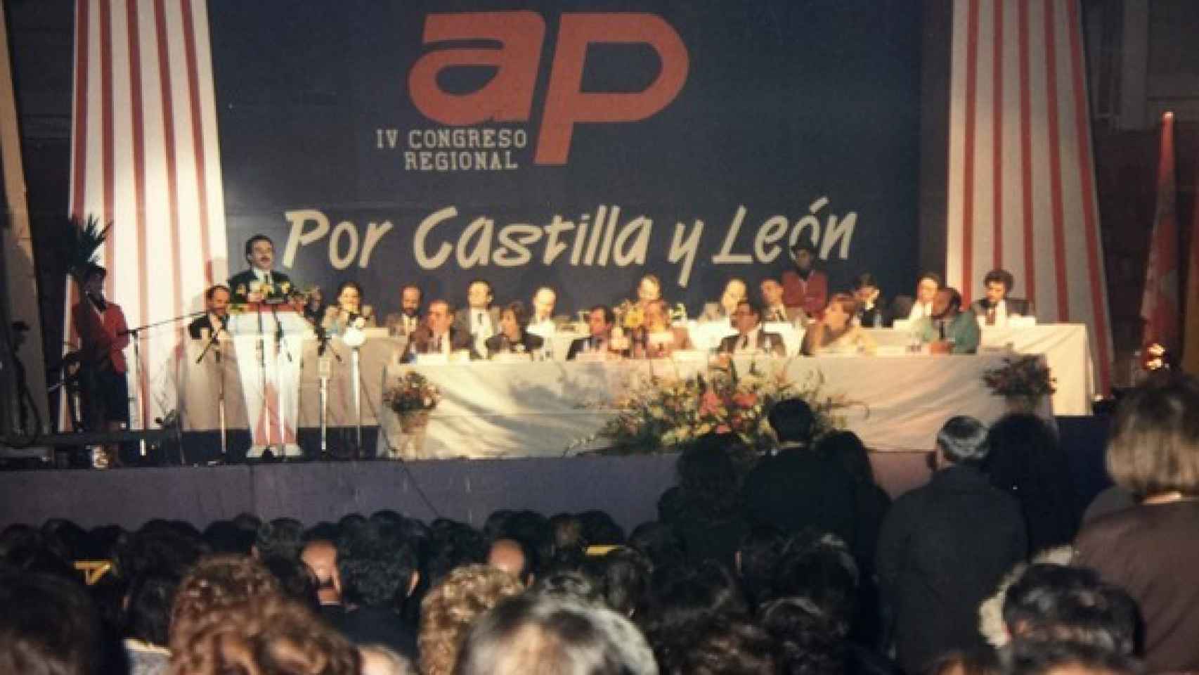 IV Congreso de Alianza Popular de Castilla y León en el que fue elegido Aznar como presidente del partido, en 1985.