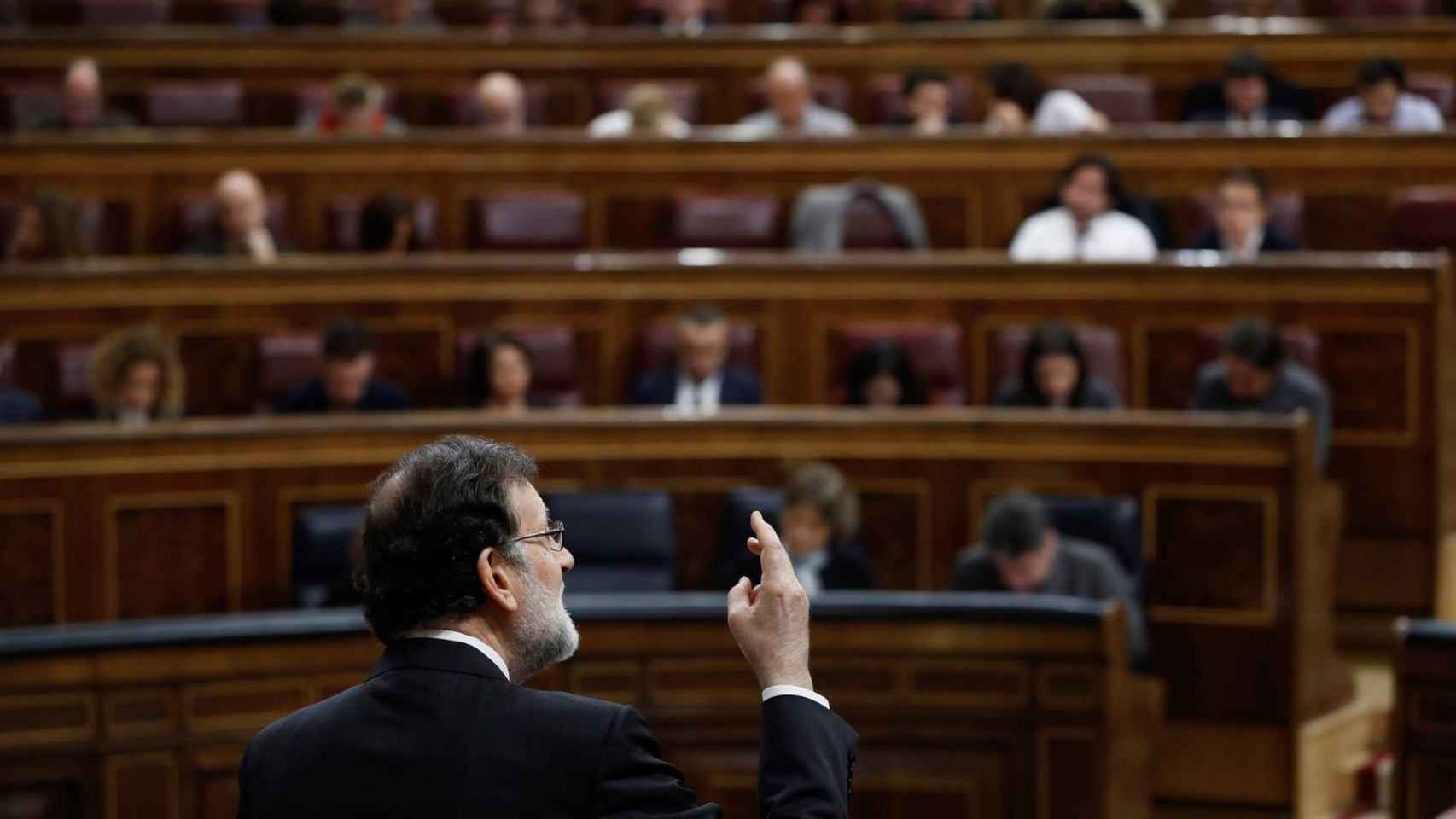 Mariano Rajoy en el Congreso de los Diputados cuando era presidente.
