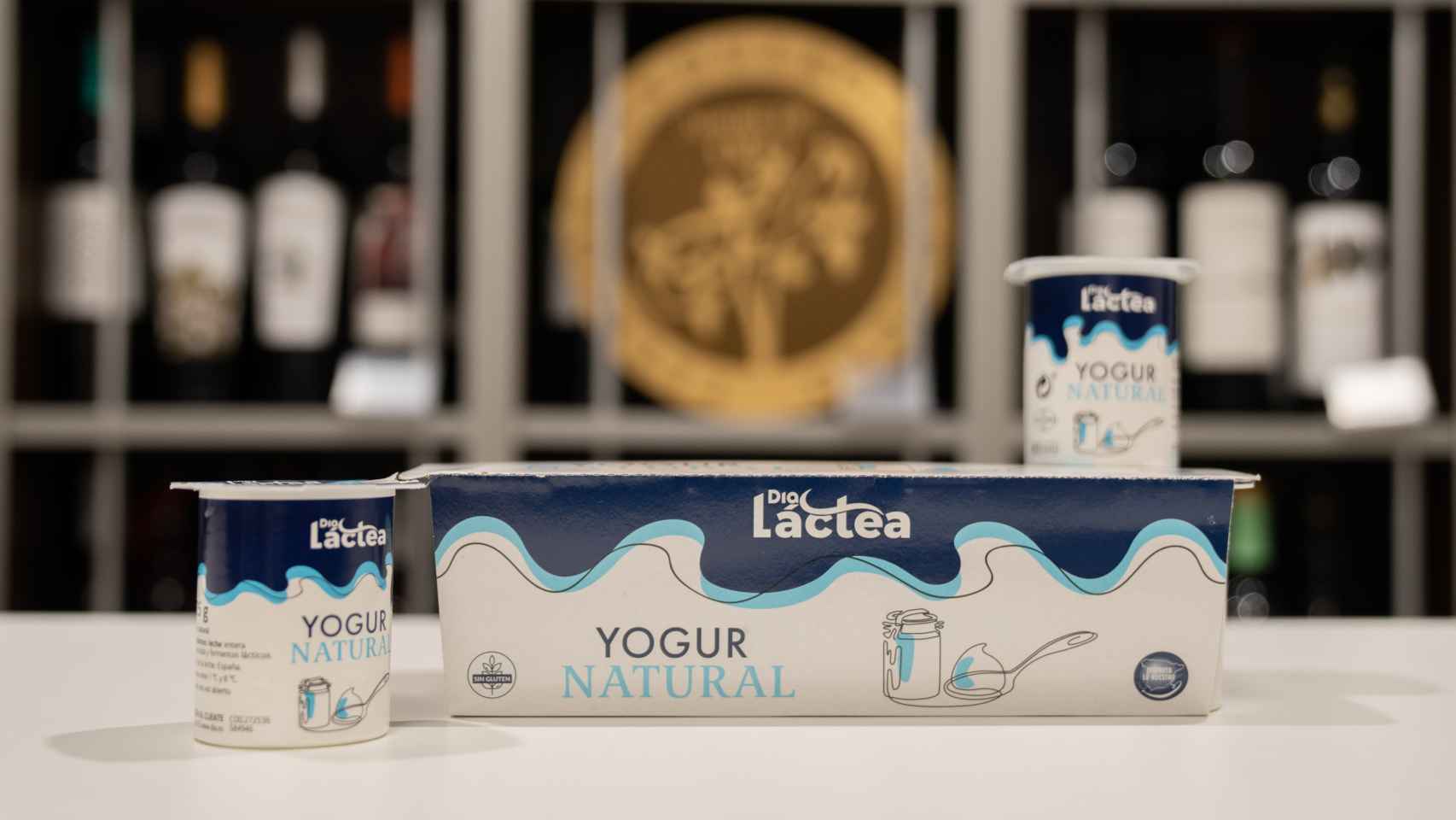 Los yogures naturales de Dia Láctea, la marca blanca de productos lácteos de Dia.