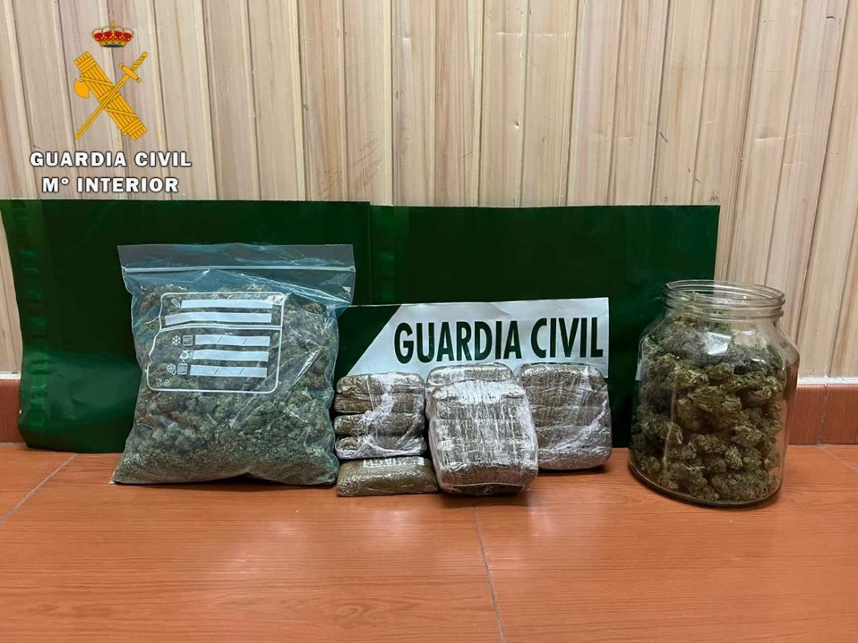 Droga requisada por la Guardia Civil en Ciudad Rodrigo