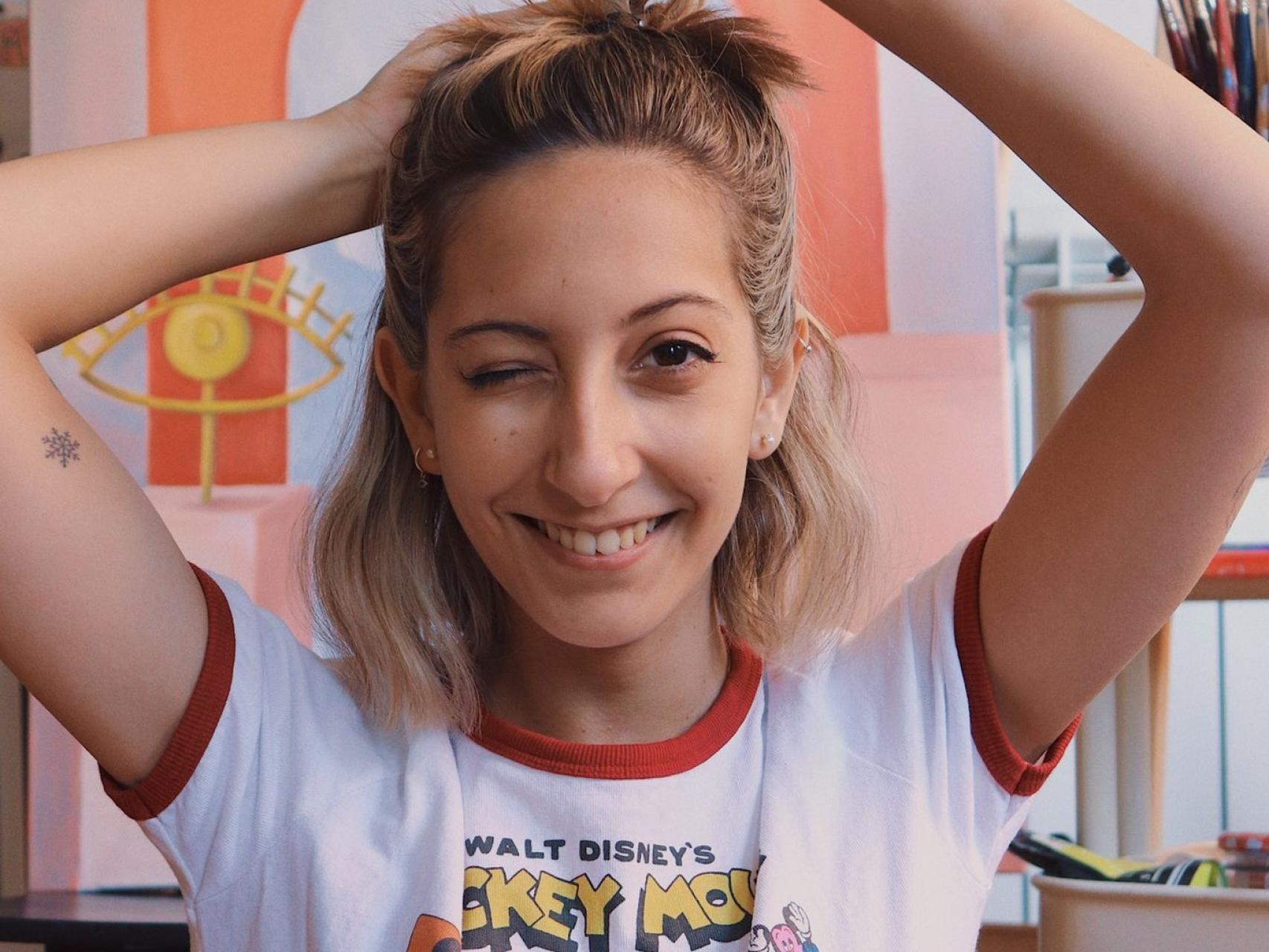 Celia Gallego en su estudio