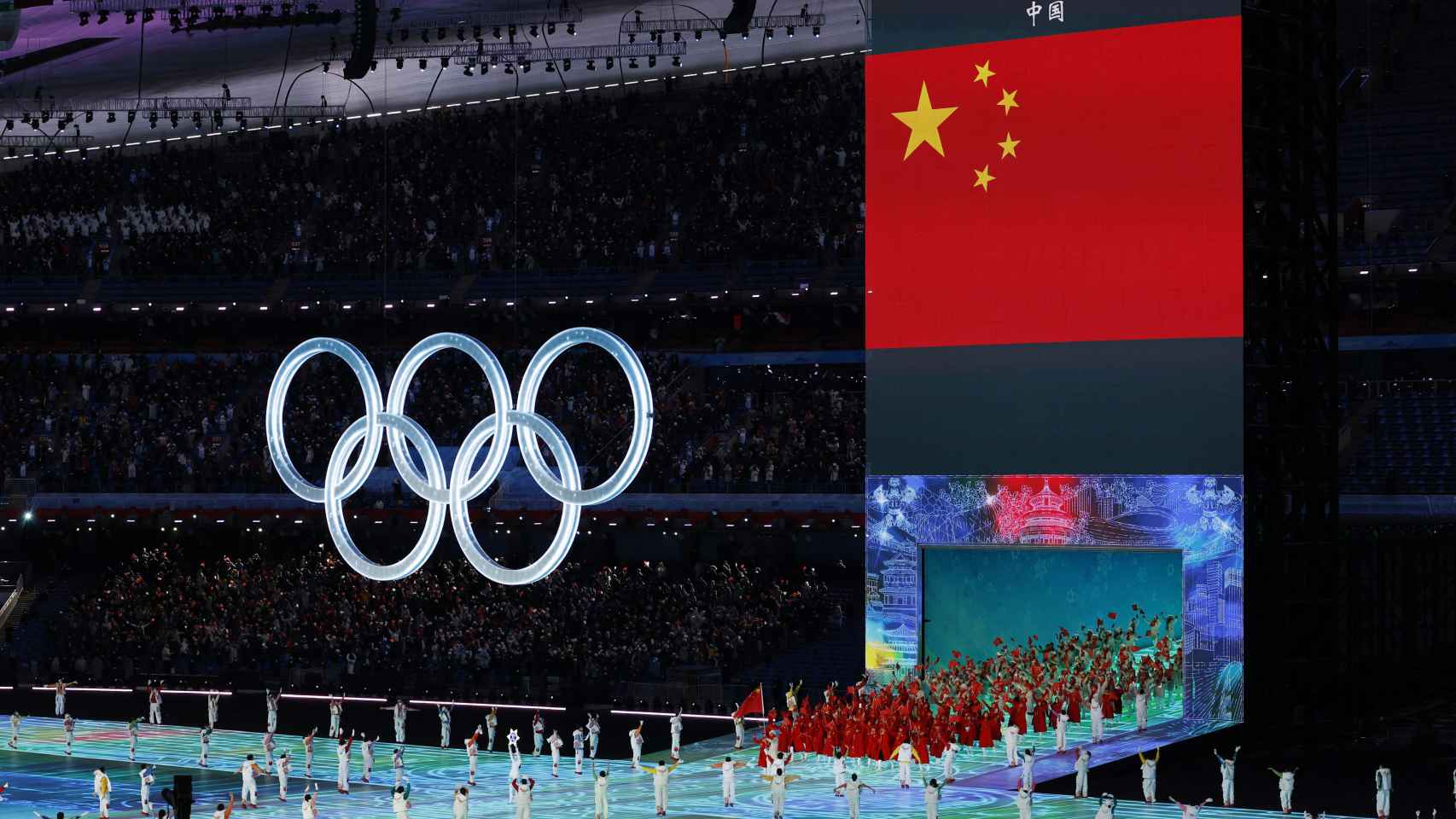 China puso fin al desfile de países en la ceremonia inaugural de Pekín 2022