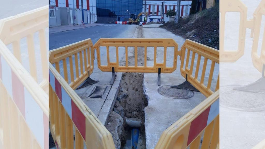 Obras en el polígono de Bergondo