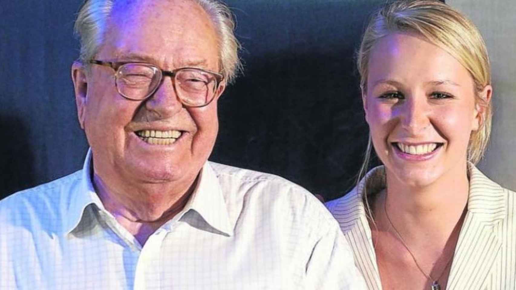Jean Marie Le Pen junto a su nieta Marion.