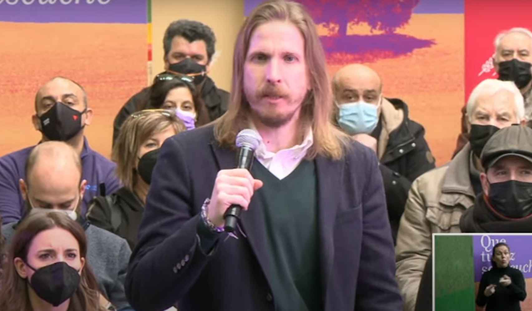 Pablo Fernández, candidato de Podemos a la Junta de Castilla y León.