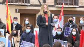 Beatriz Fanjul en el acto de campaña celebrado en Segovia
