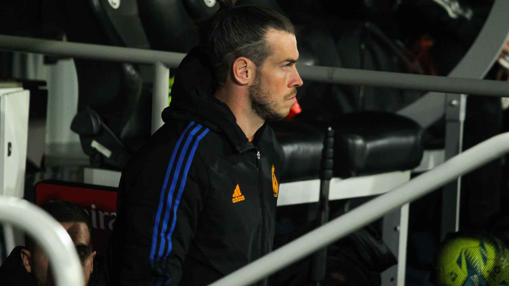 Gareth Bale, antes de un partido del Real Madrid.