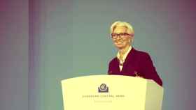 Christine Lagarde, presidenta del BCE, durante una rueda de prensa en la sede del supervisor.