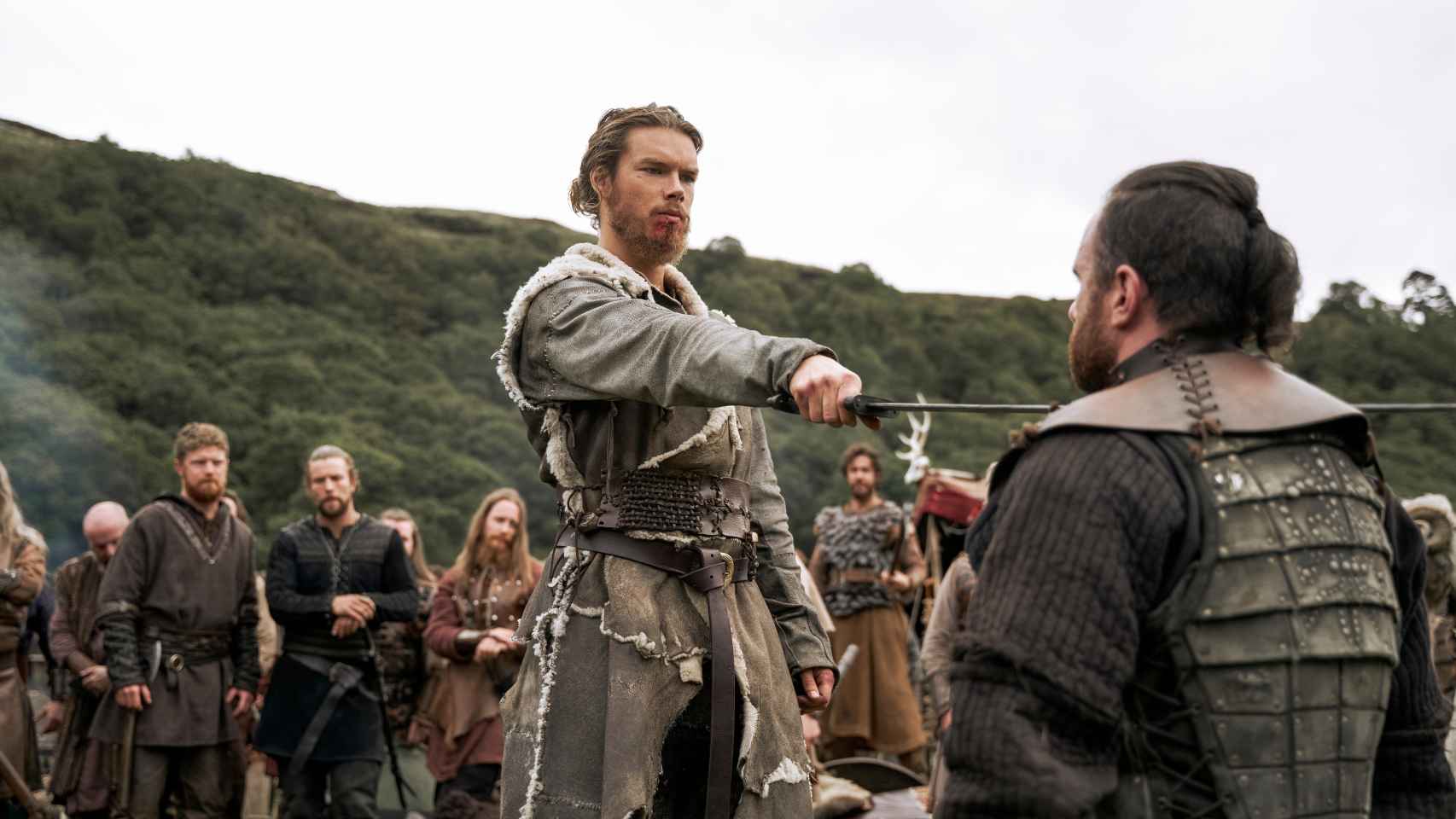 Leif en una de las secuencias que veremos en la primera temporada de 'Vikingos: Valhalla'.