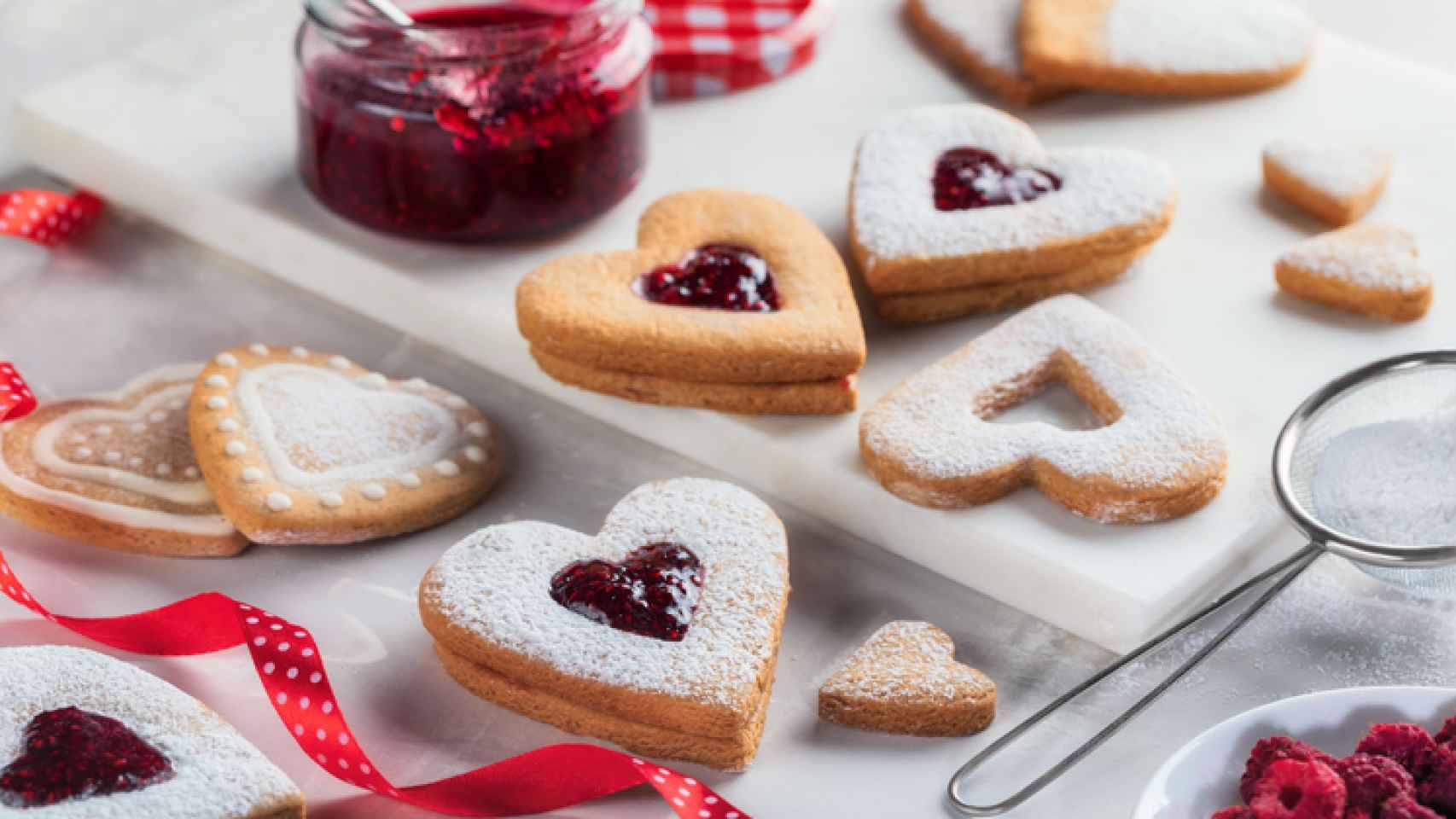 Receta especial para San Valentín: galletas de corazón con mermelada