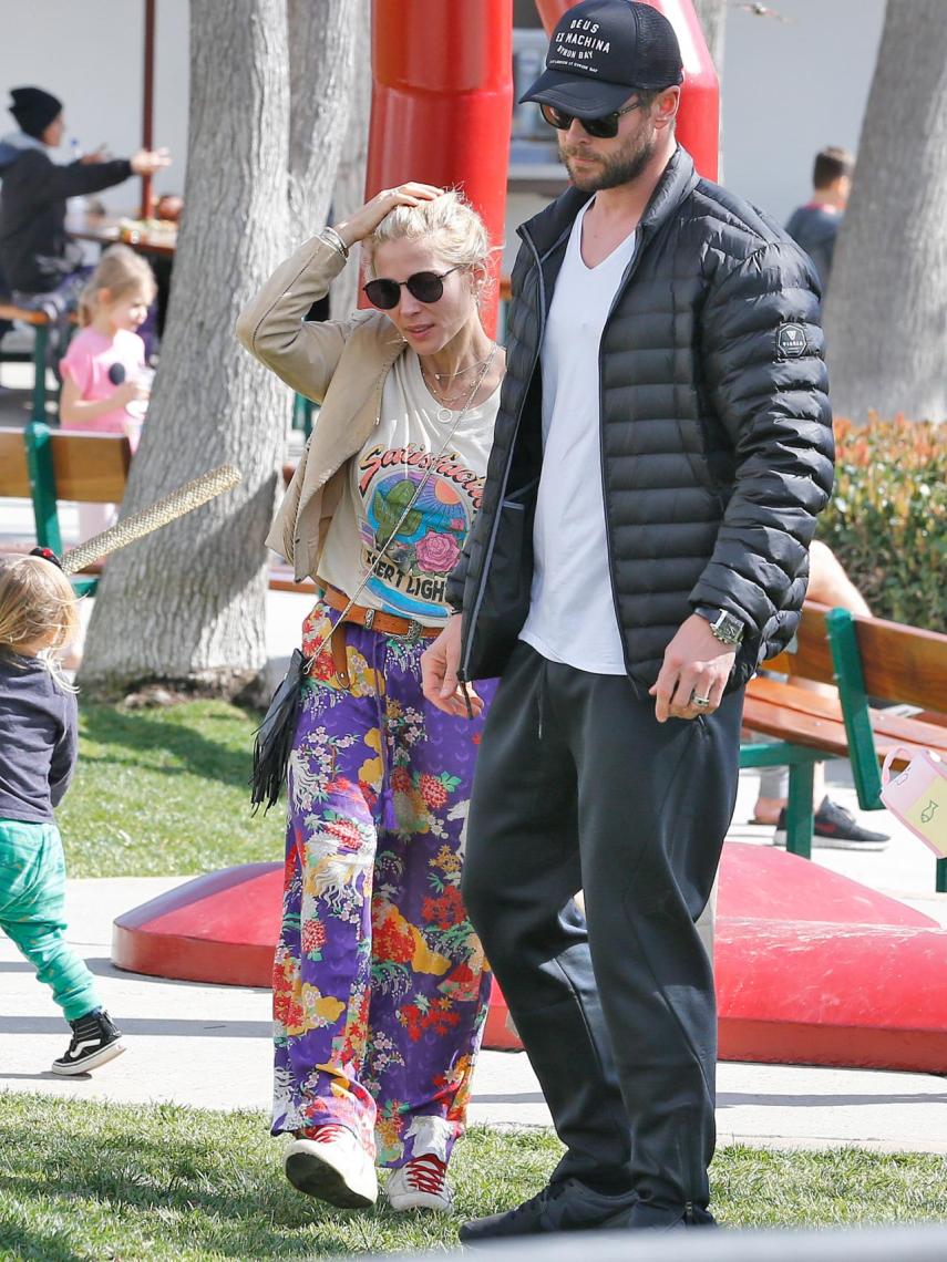 Elsa Pataky y Chris Hemsworth en California.