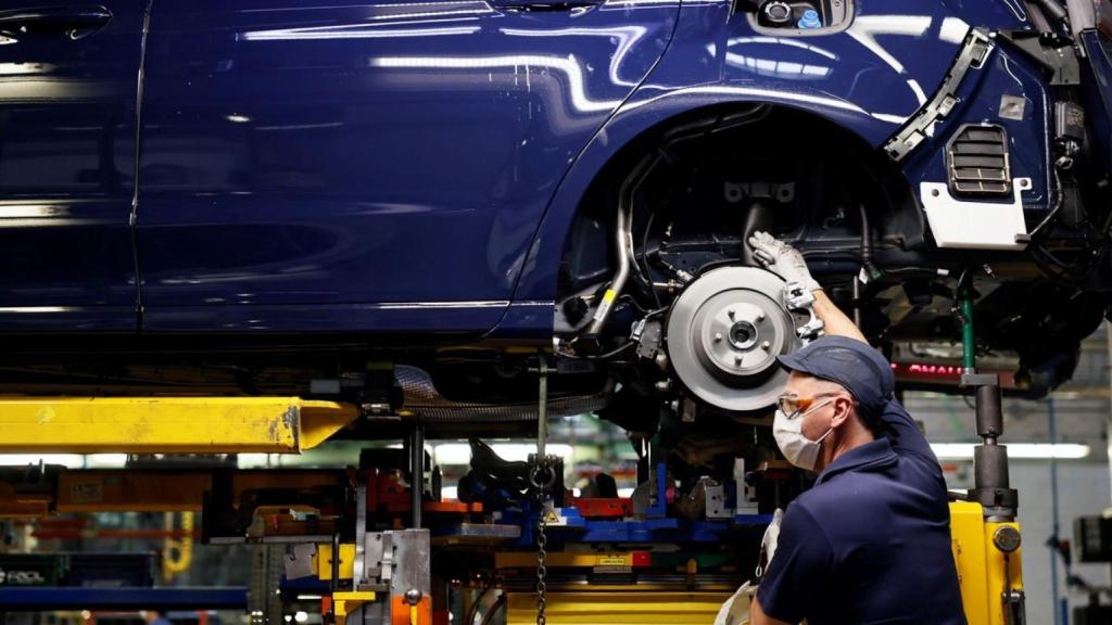 Línea de producción de Ford Almussafes, en la Comunidad Valenciana.