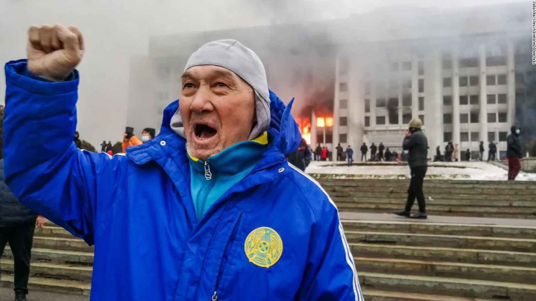 Manifestaciones en Kazajistán el pasado mes de enero.