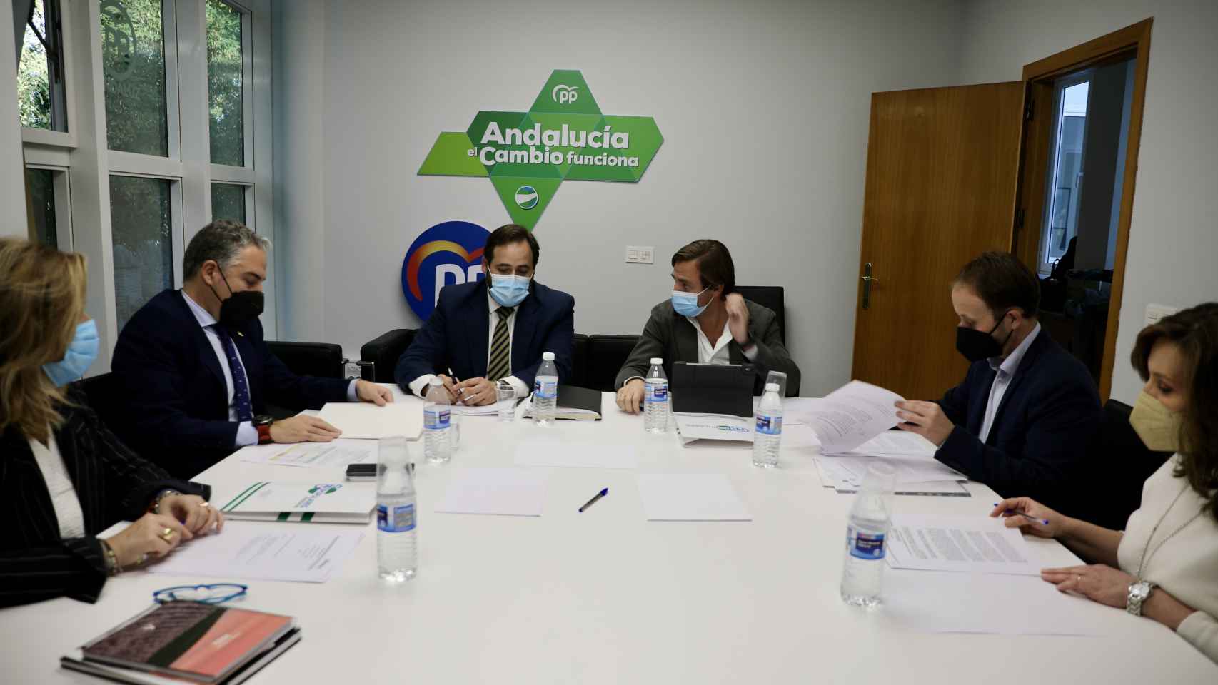 Reunión de Paco Núñez con el PP de Andalucía. Foto: PP CLM