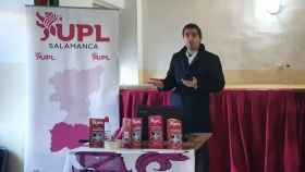 El presidente de UPL, Carlos Salgado, en Vilvestre