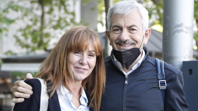 Carlos Sobera y Patricia Santamarina en las calles de Madrid.