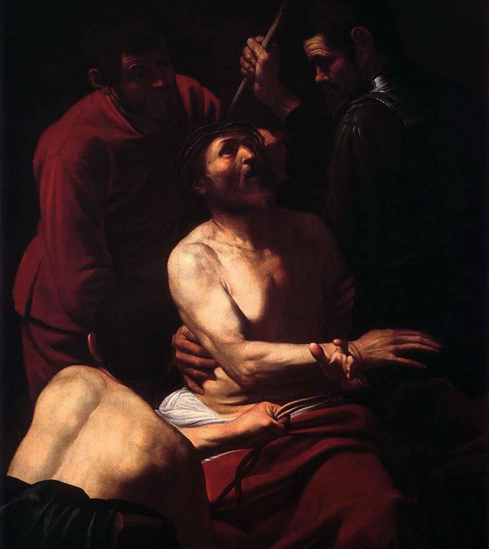 'La coronación de espinas' de Caravaggio. / Wikimedia Commons.