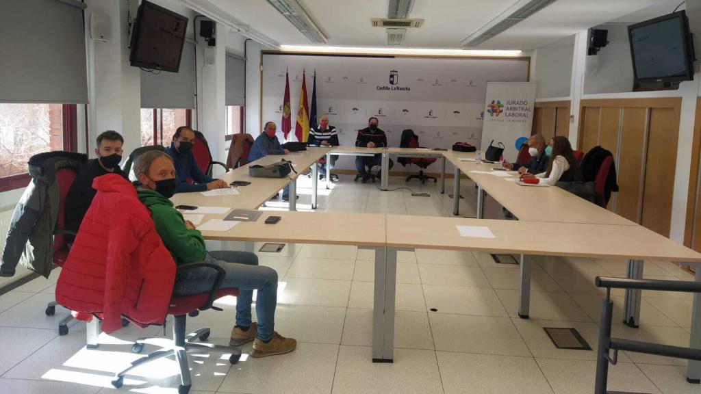 Mesa del convenio de la madera en Toledo