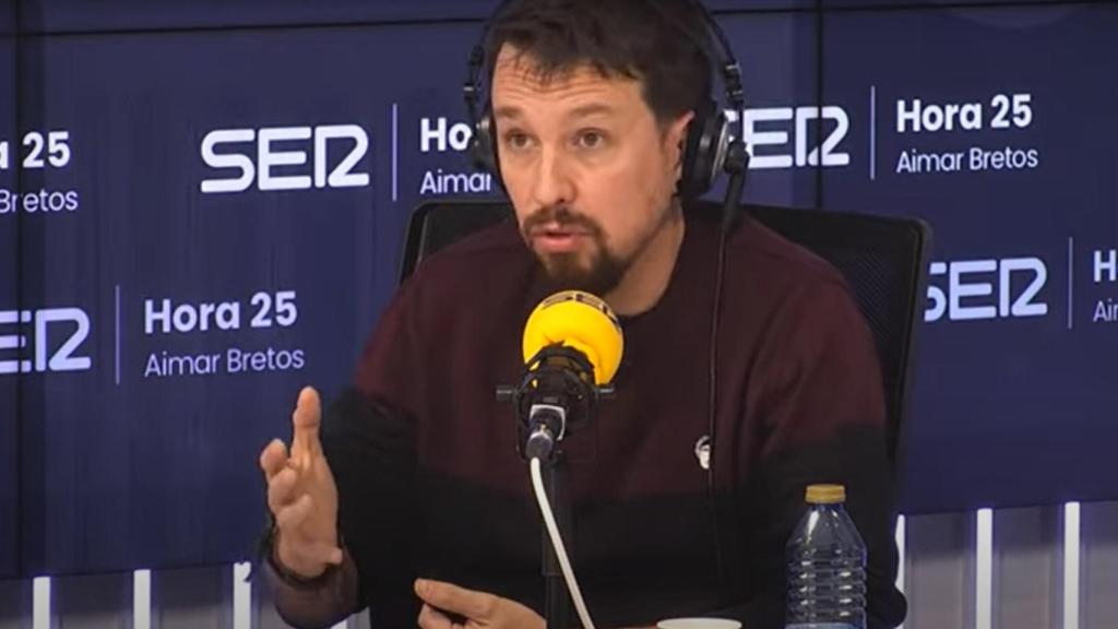 Pablo Iglesias, exvicepresidente del Gobierno, en la Cadena SER.