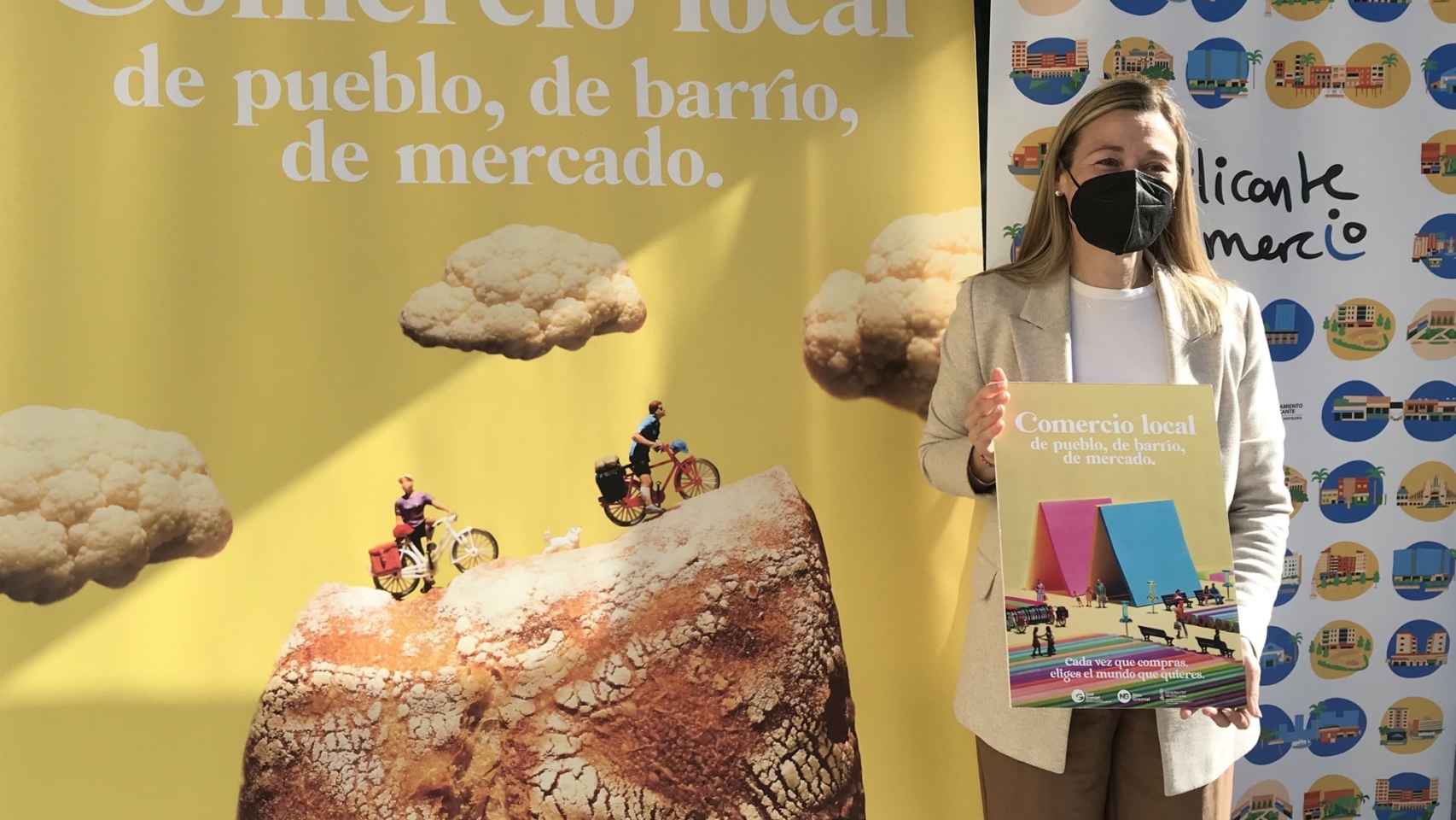 La concejal Lidia López avanza que el bono comercio en Alicante contará con un presupuesto de cien mil euros.