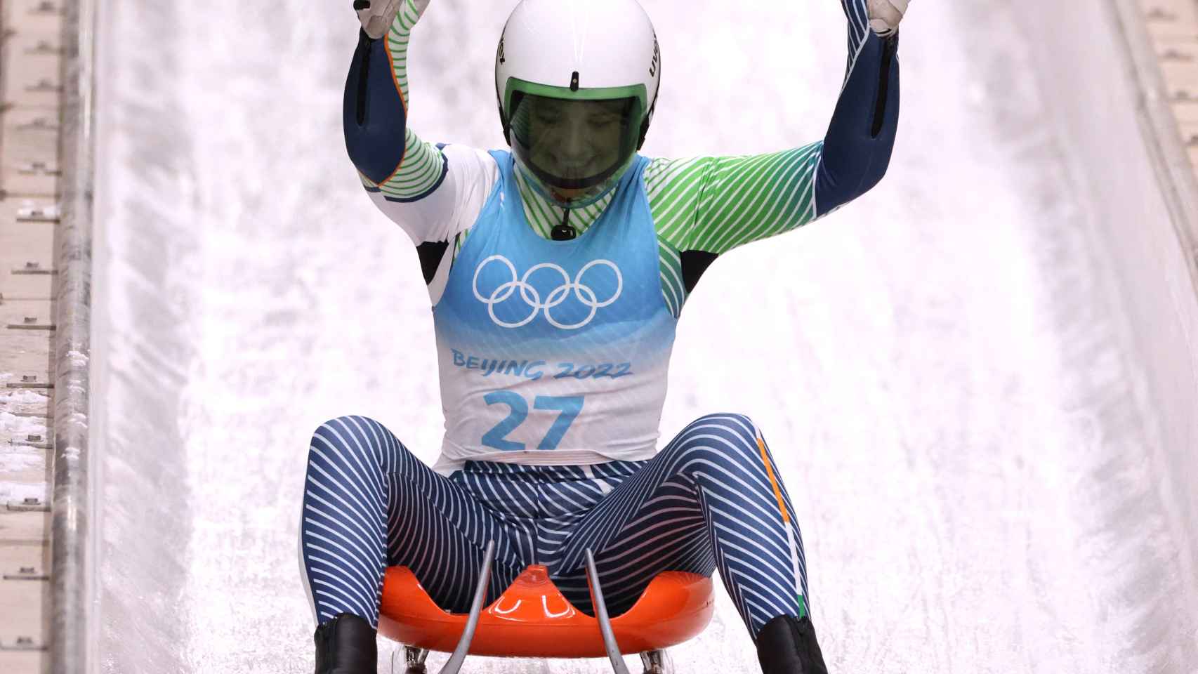 Elsa Desmond, durante los Juegos Olímpicos de Invierno 2022