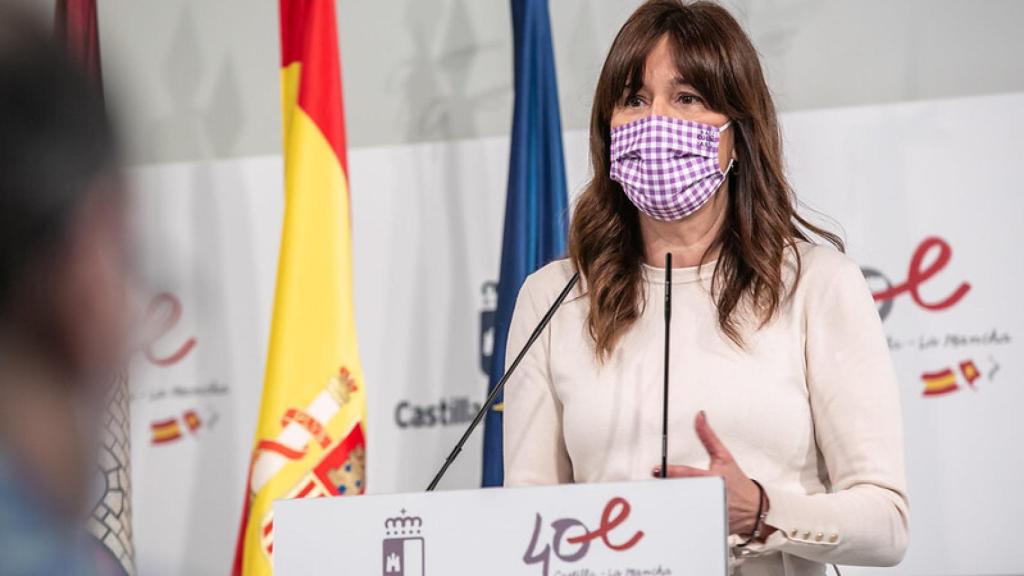 Blanca Fernández en rueda de prensa.