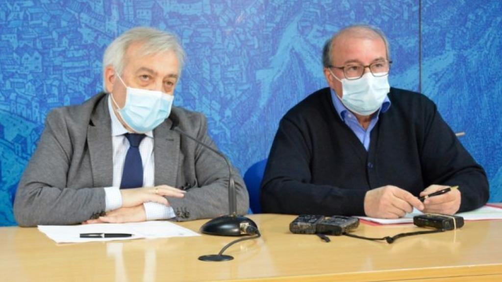 Juan José Pérez del Pino (i) e Isabelo herreros (d). Foto: Ayuntamiento de Toledo.