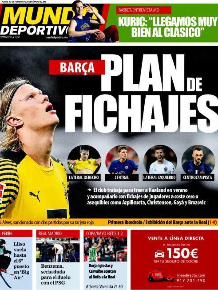 Portada Mundo Deportivo