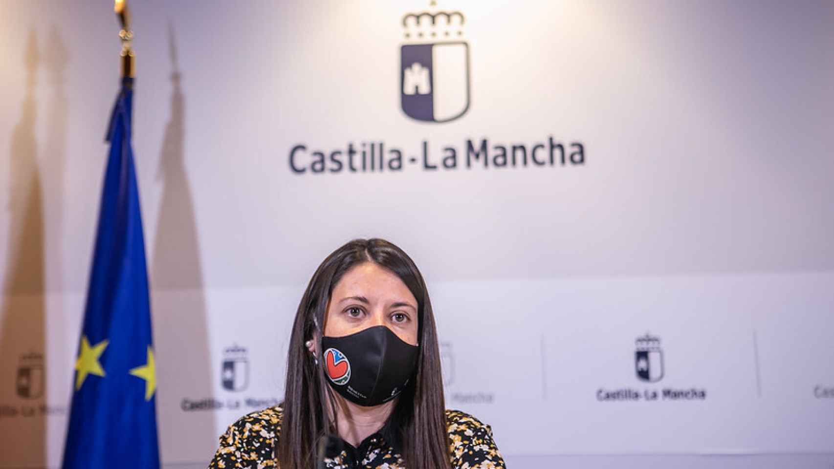 Bárbara García en rueda de prensa.