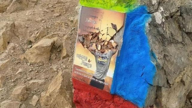 Destruyen el mosaico en recuerdo a Pablo Ráez en La Concha (Marbella).