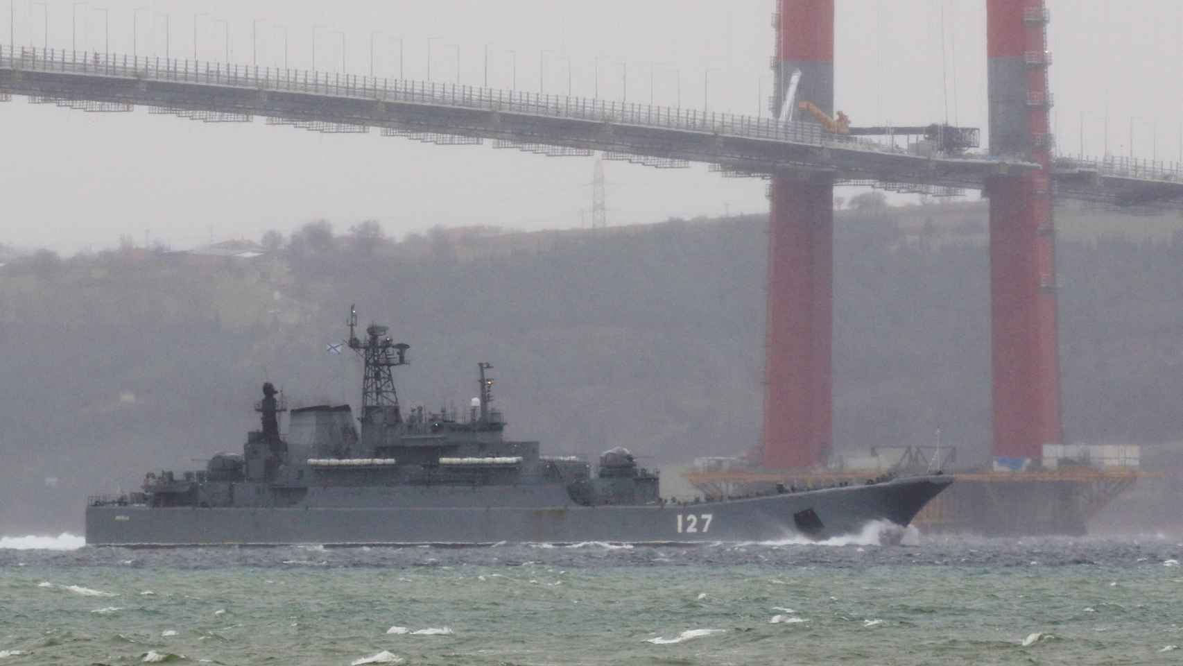 Las maniobras navales de Rusia en el mar Negro.