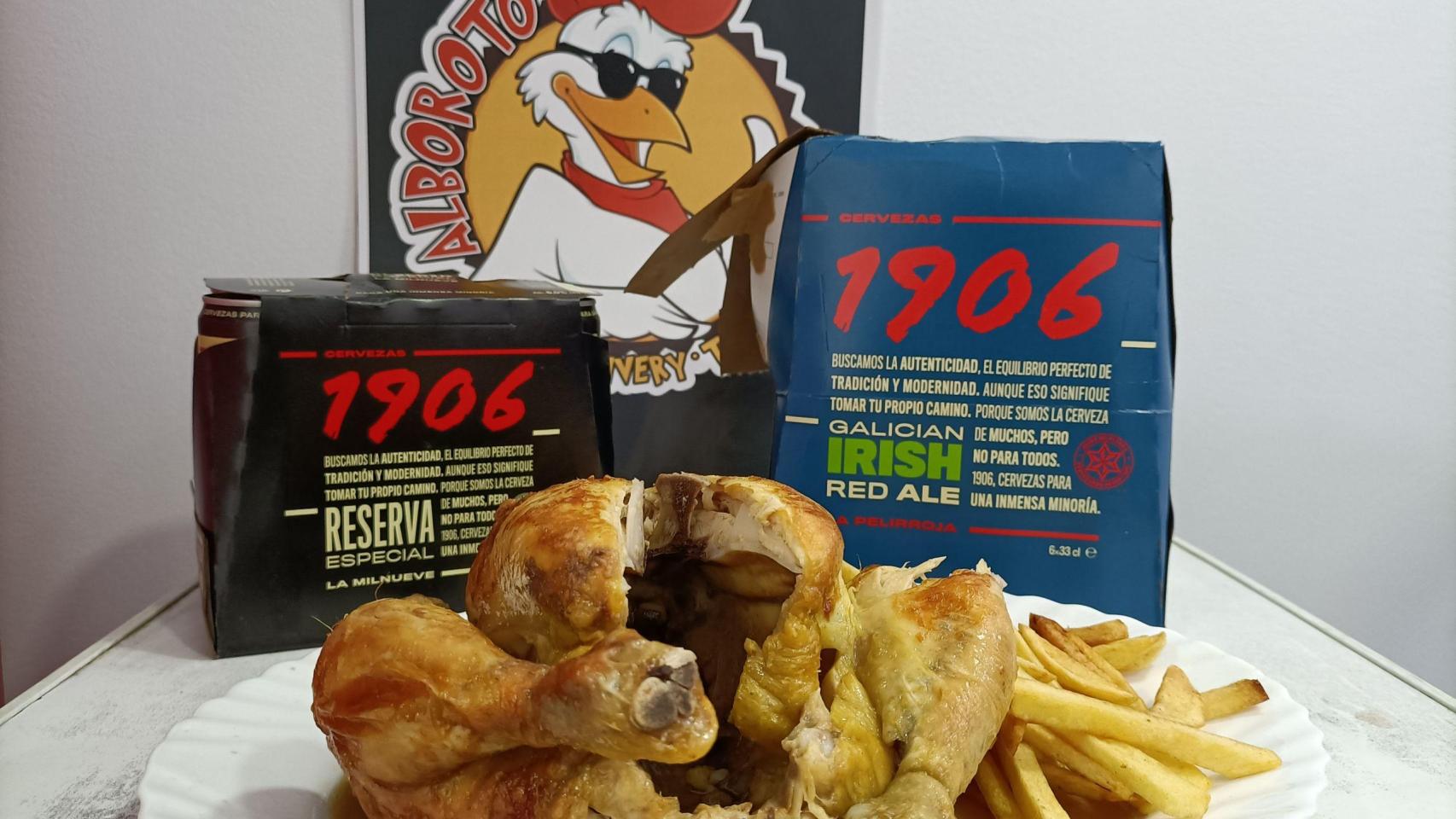 El pollo marinado con 1906 de Alborto, en la calle de la Torre