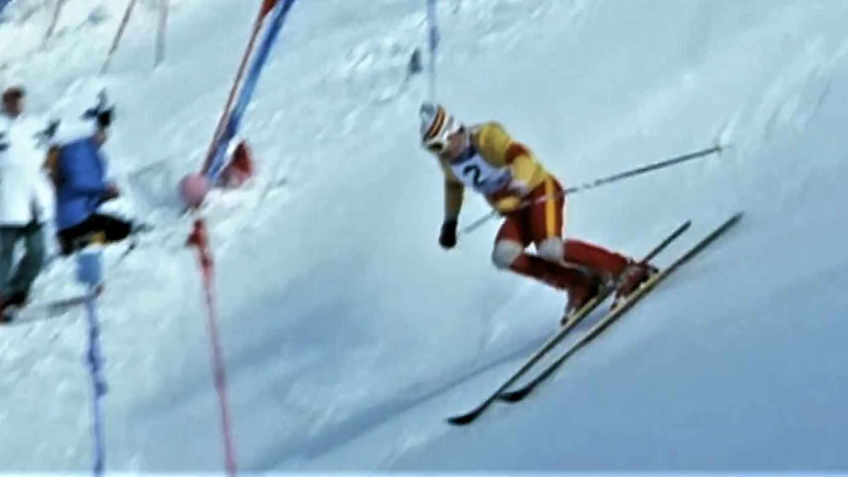 Paco Fernández Ochoa (1950-2006), en el vídeo de su prueba de eslalon de Sapporo 1972.
