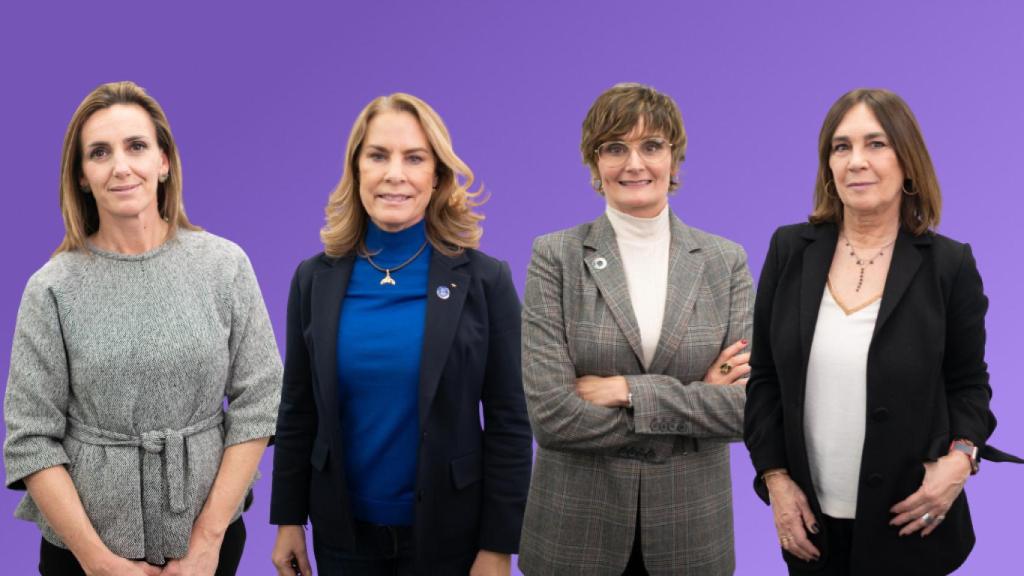 Por orden: Isabel López-Rivadulla, Theresa Zabell, Isabel Roser y Charo Izquierdo.