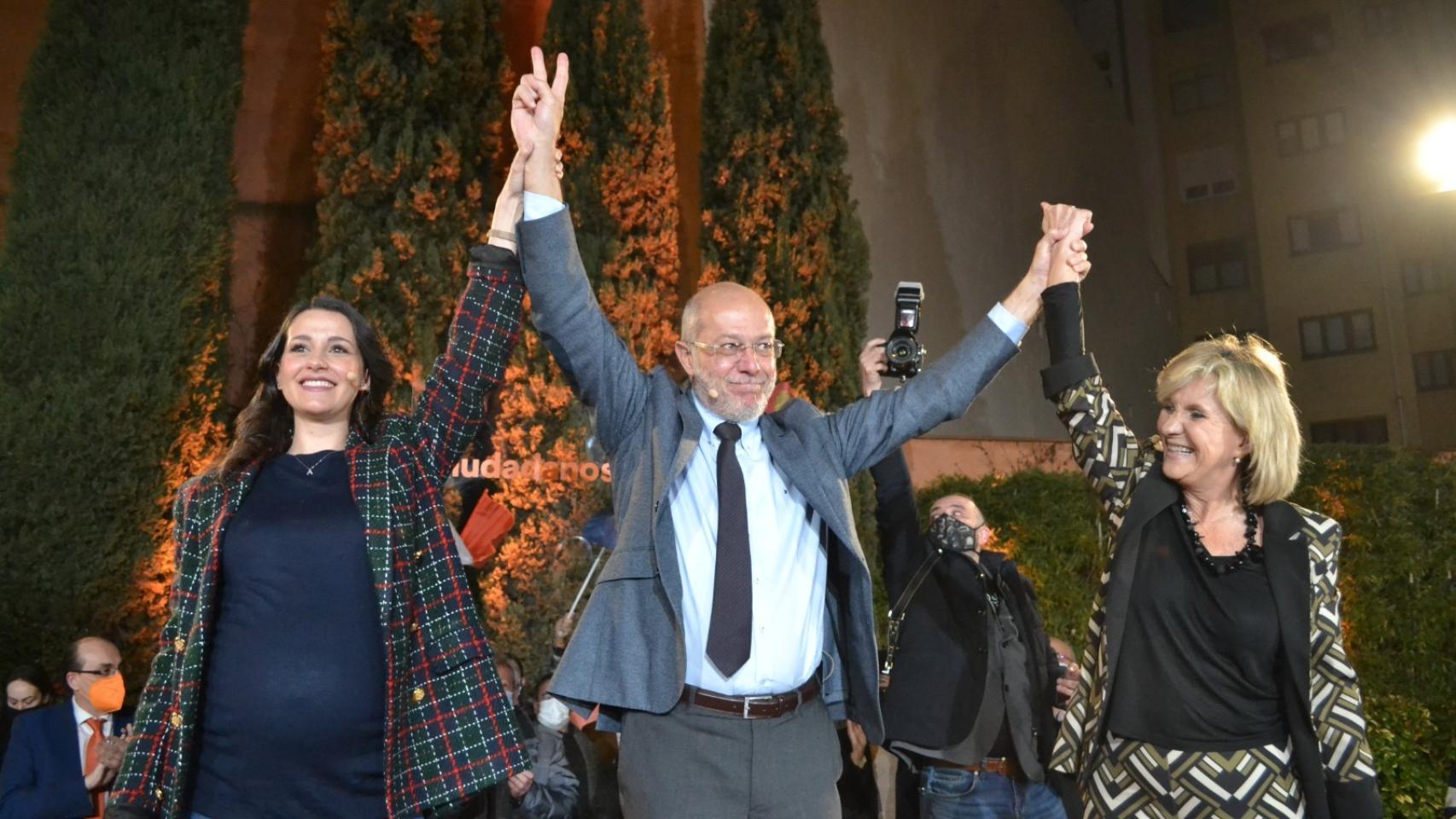 Inés Arrimadas arropa a Francisco Igea en el cierre de campaña electoral