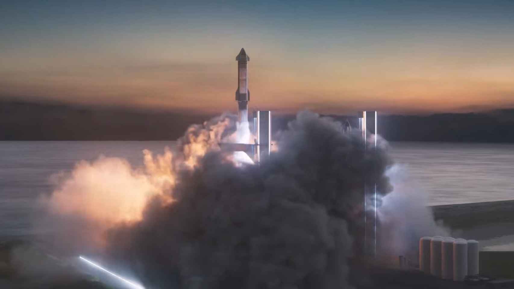 Así despega Starship de SpaceX