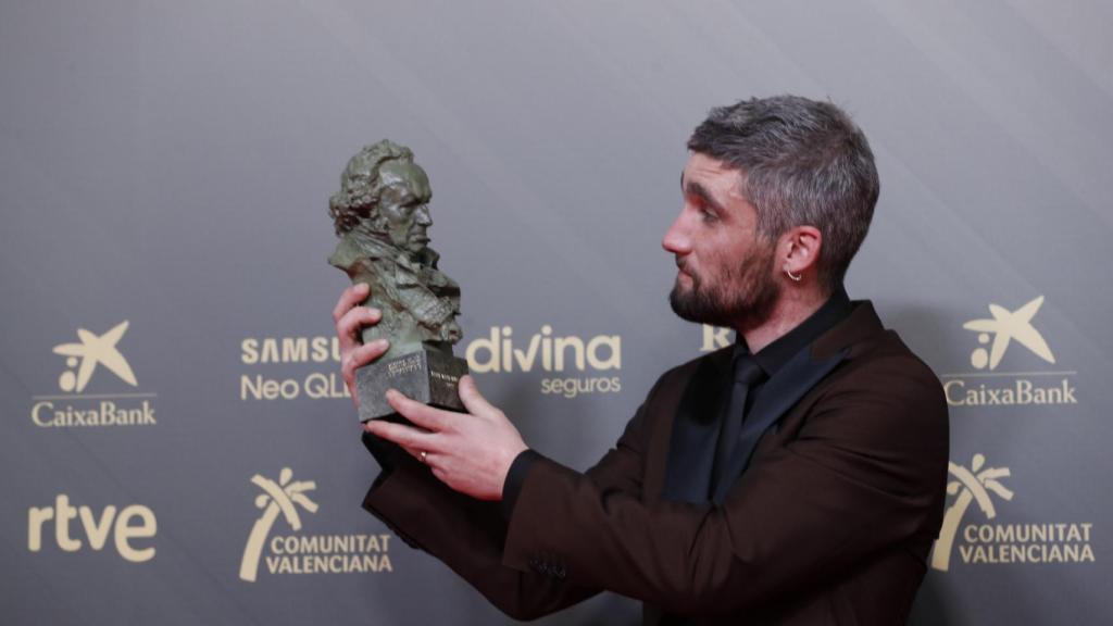 Chechu Salgado gana el Goya al Mejor Actor Revelación por 'Las leyes de la frontera'.