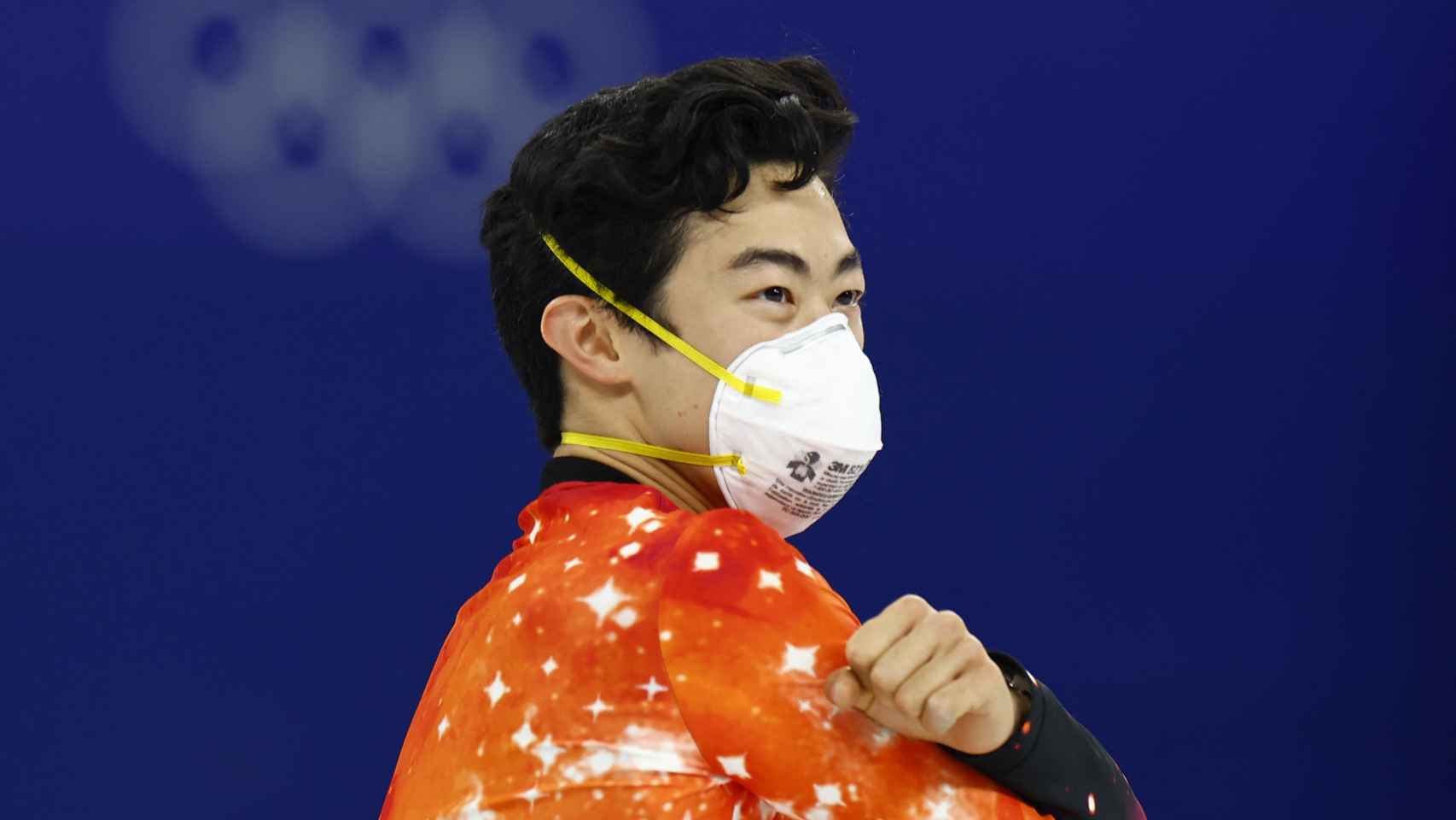 Nathan Cheng durante uno de sus ejercicios en los JJOO de Invierno de Pekín 2022