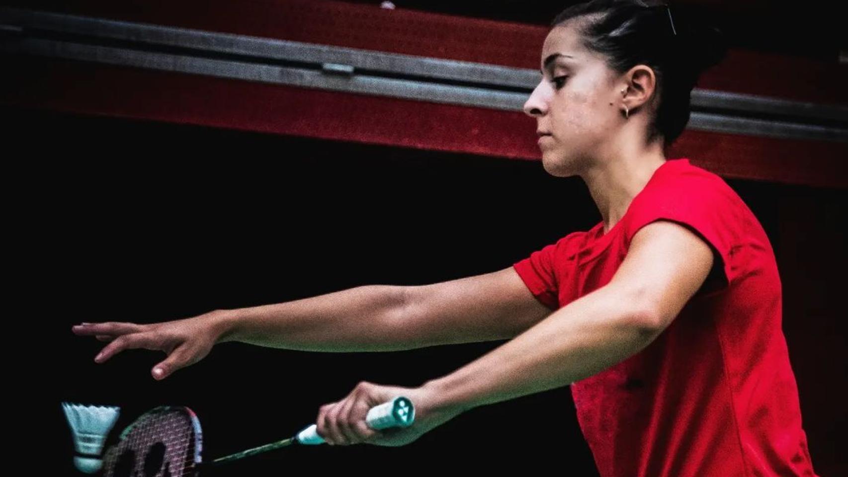 Carolina Marín durante uno de sus entrenamientos