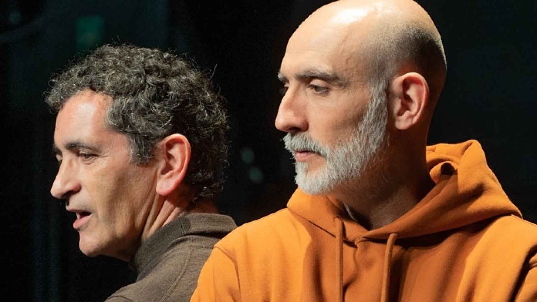Juan Mayorga y Alfredo Sanzol en el Teatro Valle-Inclán. Foto: Jose Verdugo