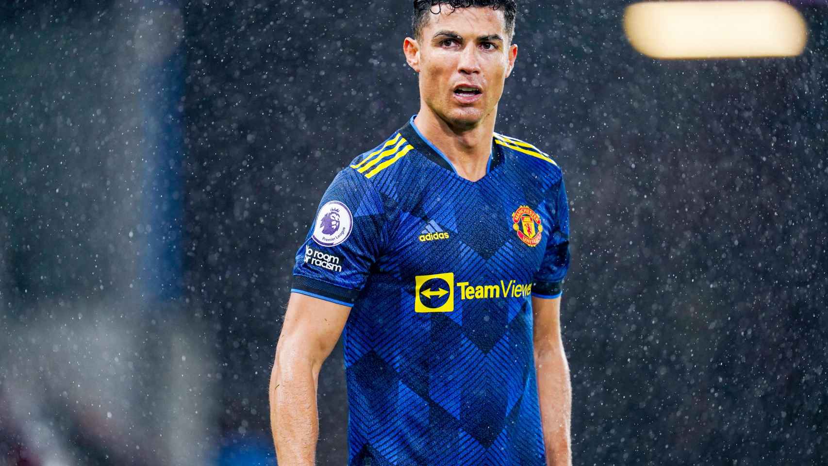 Cristiano Ronaldo, en un partido del Manchester United en la temporada 2021/2022