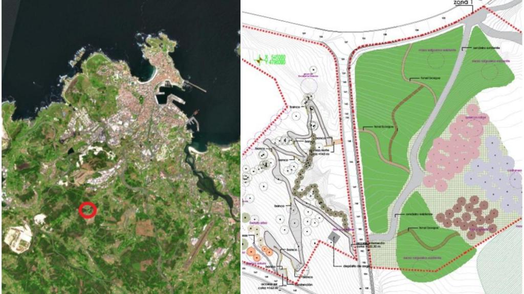 Comienzan las obras en A Coruña del ‘Bosque de Breogán’, un nuevo parque en Feáns