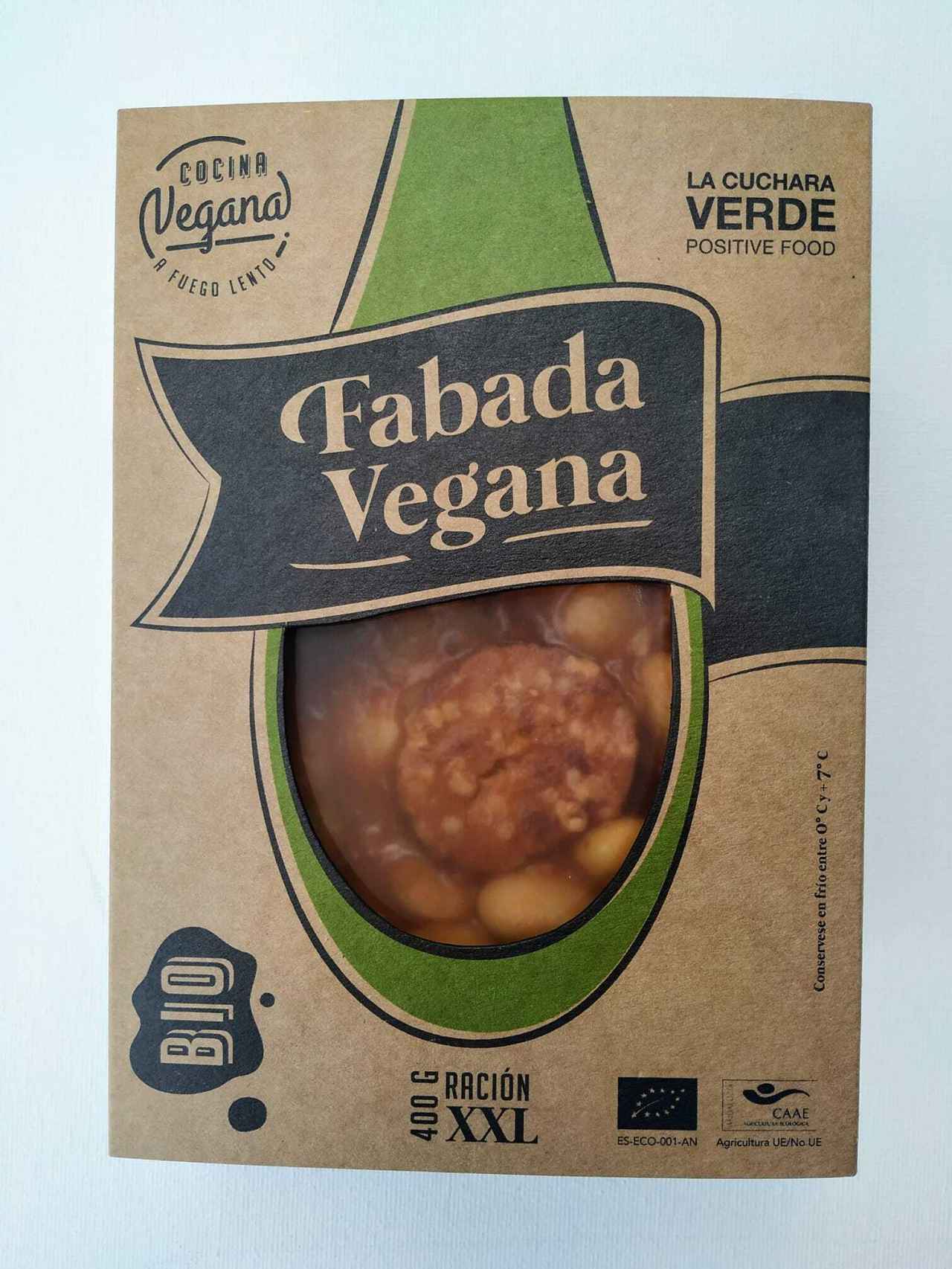 Imagen de un preparado de fabada vegana