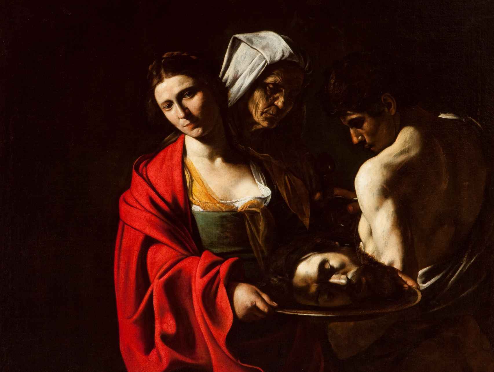 Imagen del cuadro 'Salomé con la cabeza del Bautista' de Caravaggio.