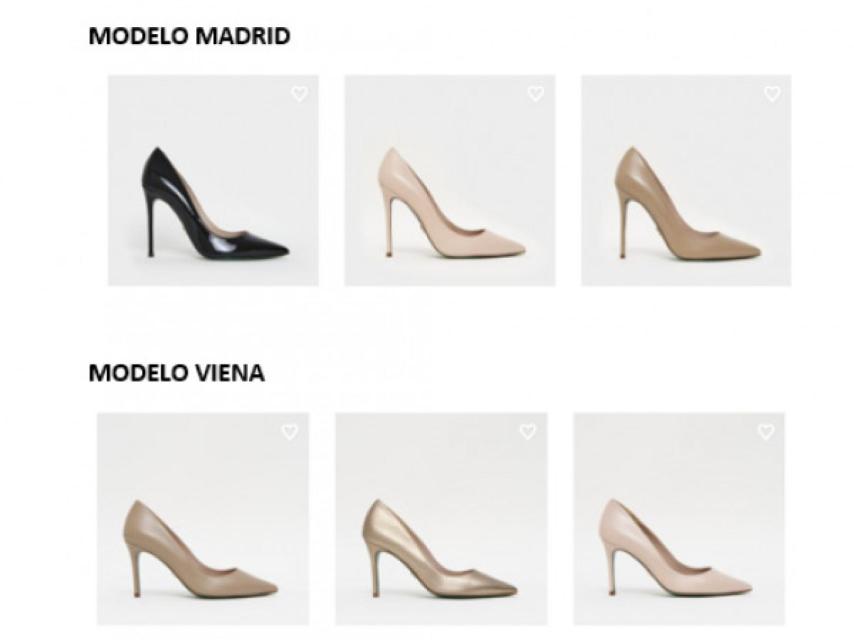 Los modelos de 'stillettos' Madrid y Viena, de la firma Omais.