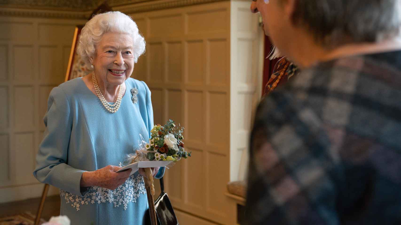 La reina Isabel durante su última aparición pública, el pasado 5 de febrero.