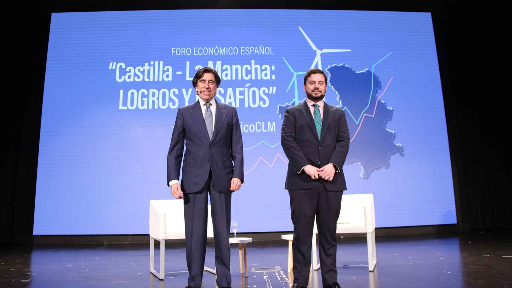 Manuel Manrique, presidente de Sacyr, y Arturo Criado, subdirector de Invertia.
