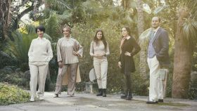 Un imagen del elenco de la obra 'Esperando a míster Bojangles'.