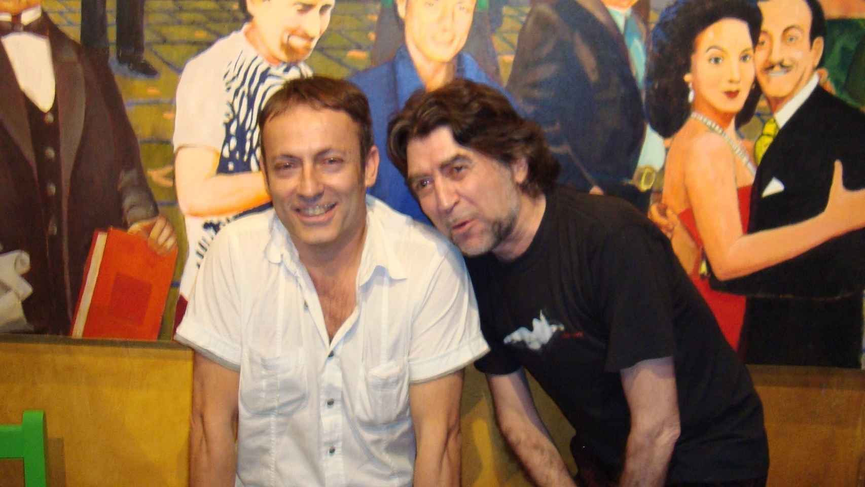 Joaquín Sabina y Julio Sánchez en 'La Mordida'.