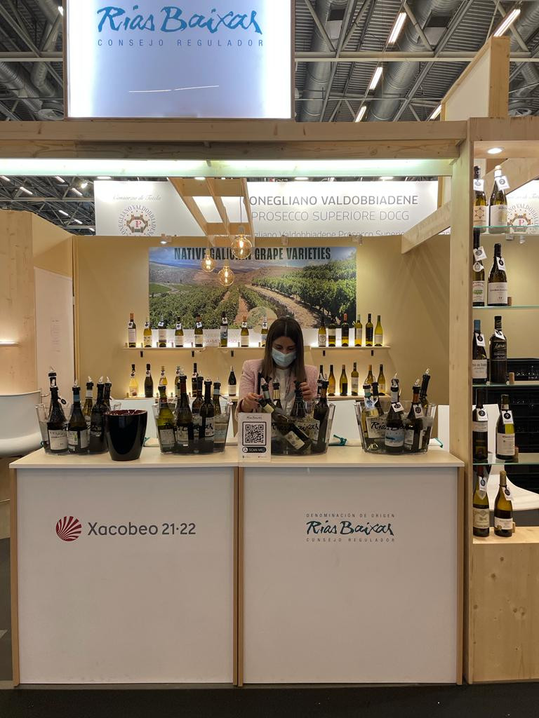 Stand de Rías Baixas en Vinexpo, en París. Imagen: cedida